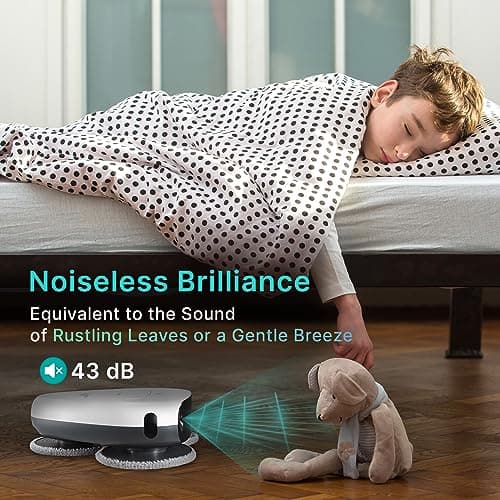 EVERYBOT Three-Spin Robot Mop for Hard Floors - Ultra-Quiet 43dB, Powerful Three Mops Wiping, Long Battery & Large Water Tank, Remote Control, Global Design Award Winner 5