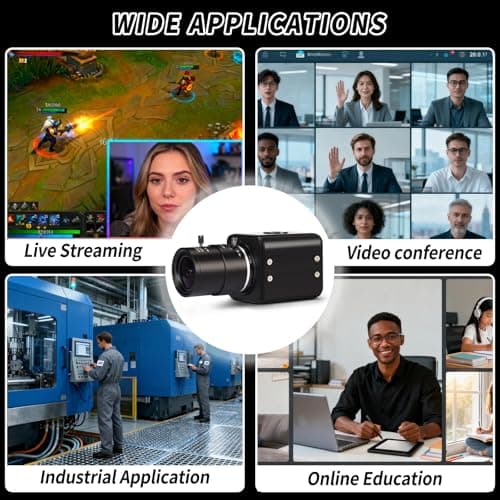 MOKOSE HDMI Camera,1080P HD Digital Security Camera, Industry Digital C-Mount Camera with 2.8-12mm Varifocal HD Lens, OSD Menu 6