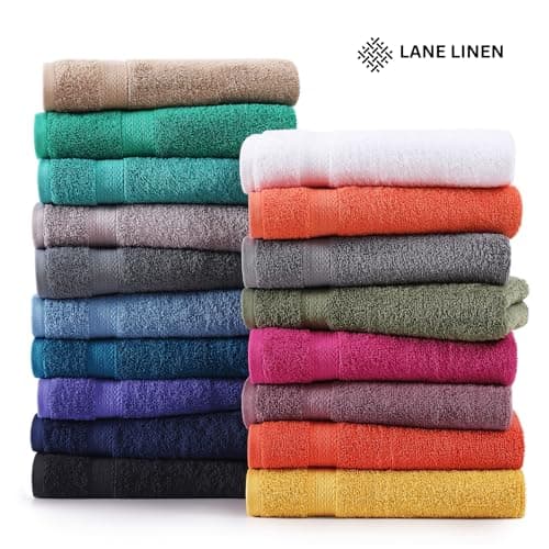 LANE LINEN 100% Long Staple Cotton Bath Sheets Set of 2 (35"x66") - OEKO-TEX Certified, Soft, Fade Resistant & Highly Absorbent Extra Large Bath Sheet Towels - Oversized Thick Bath Towels - Space Grey 7