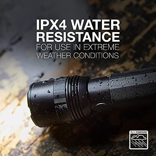 Energizer TacR-1000 Flashlight Rechargeable, Bright Rechargeable Tactical Flashlight for Emergencies and Camping Gear, Water Resistant Flashlight, USB Included 3
