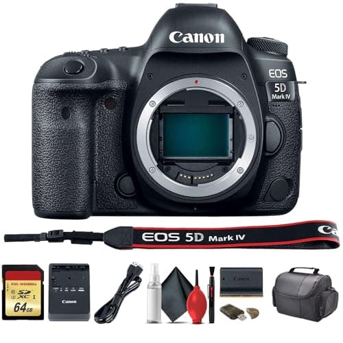 Canon EOS 5D Mark IV DSLR Camera (1483C002) with 64GB Memory Card, Case, Cleaning Set and More - Starter Bundle 8