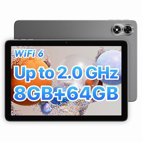 UMIDIGI Tablet G1 Tab 2025, 8(4+4) GB+64GB 1TB Expand, 5G/2.4G WiFi, 10.1 inch HD Tablet with Quad-Core Processor up to 2.0 GHz, 6000mAh, Dual Camera, BT, 1280 * 800