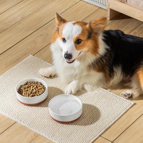 MALACASA Dog Bowls, Ceramic Dog Food and Water Bowls for Small Size Dogs, 1.5 Cups Capacity Pet Bowl for Puppy & Cats (S-1.5 Cups) 8