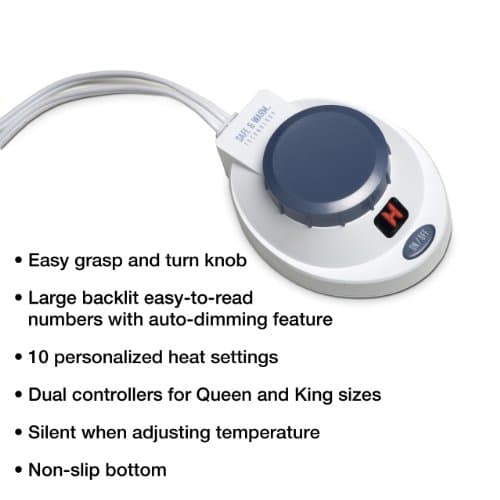 SoftHeat by Perfect Fit | Luxury Micro-Fleece Low-Voltage Electric Heated Blanket (Full, Natural) (LVBF-H2-030) 6