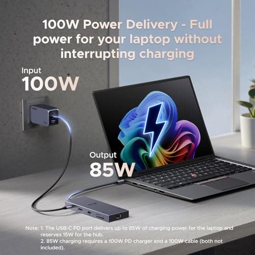 UGREEN 11-in-1 Docking Station: 4K@120Hz DP+HDMI, Dual 10Gbps USB-C, 100W PD, SD/TF, Gigabit Ethernet, 3.5mm Audio, Aluminum Body Revodock Pro USB C Dock for Dell/HP/Lenovo 6