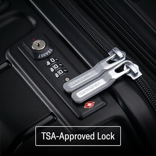 Samsonite Freeform Hardside Carry-On Luggage with Spinner Wheels - Hardshell Suitcase - TSA, Airline-Approved - Expandable Hard Shell, Smooth Rolling Wheels for Lightweight Travel – Black 6