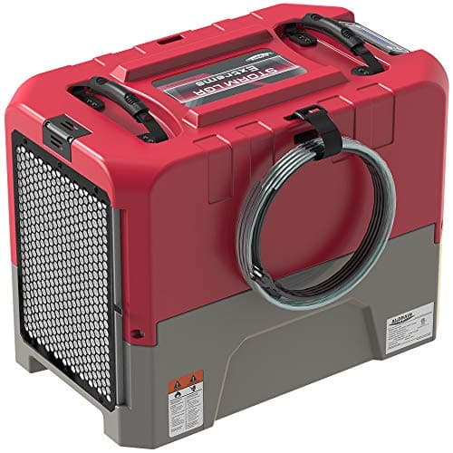 ALORAIR LGR Commercial Dehumidifier with Pump Drain Hose, 180 Pint Large Capacity Crawl Space Dehumidifier for Water Damage Restoration, Basements Warehouse & Job Sites, 5 Years Limited Warranty, Red 7