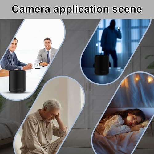 Shalapovar Bluetooth Speaker Spy Camera, Hidden Camera Speaker with Night Vision, AI Motion Detection, Real-Time Recording, Home Security & Pet Monitor 5