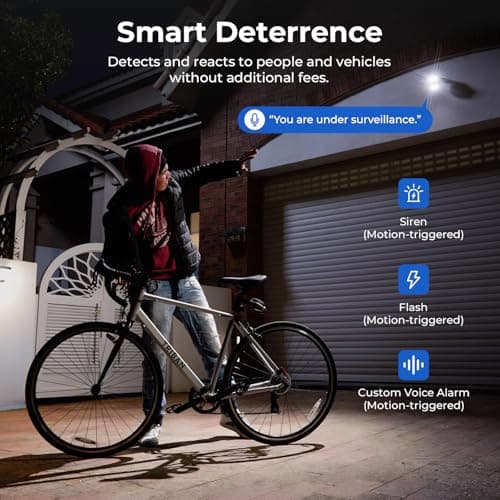 IMILAB EC6 Dual 2K Plug-in Outdoor Security Camera: Outdoor Camera for Home Security w/Motion Spotlight/Siren, Wired 360° Rotate Cam, Person Tracking, 24/7 Continuous Recording 2