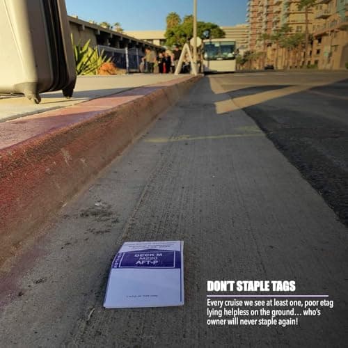 Cruise On Royal Caribbean Cruise Luggage Tag Holder (4 Pack) – Fits All Royal Caribbean Ships, Durable Travel ID Holders for 2026-2027 Cruises, Clear Waterproof Cruise Essentials 7