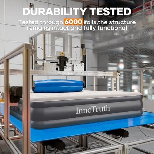 InnoTruth King Size Air Mattress with Built in Pump, Famiy Choice Award Winner, Inflatable Blow up Mattress, 18" Raised 2-4 Persons Family Air Bed for Guests & Home, Ideal for Temporary Use, 700 lbs 5