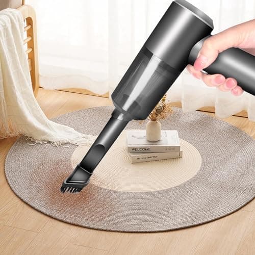 YUNYILAN Cordless Handheld Vacuum Cleaner, High Power Rechargeable Mini Portable Vacuum for Home, Office and Car Cleaning (Black) 5