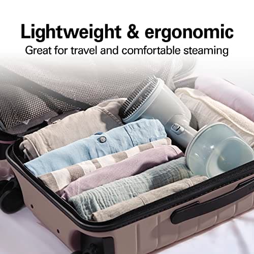 Hamilton Beach Handheld Garment Steamer for Clothes, Fabric and Drapes,1200 Watts, 400ml Water Tank, 20 Minutes of Continuous Steam, Vacation Essentials, Gray & Blue (11557) 5