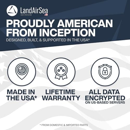 LandAirSea 54 GPS Tracker - Made in the USA from Domestic & Imported Parts. Long Battery, Magnetic, Waterproof, Global Tracking. Subscription Required 6