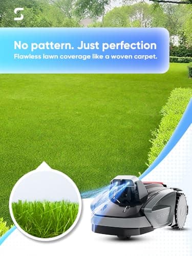 Sunseeker V3 Wireless Robot Lawn Mower 0.15 Acre/ 6,400 Sq. Ft, One-Click Mowing Automatic Lawn Mower, Vision AI Smart Obstacle Avoidance, 42% Slopes, Low Noise, Multi-Zone Navigation, App Control 8