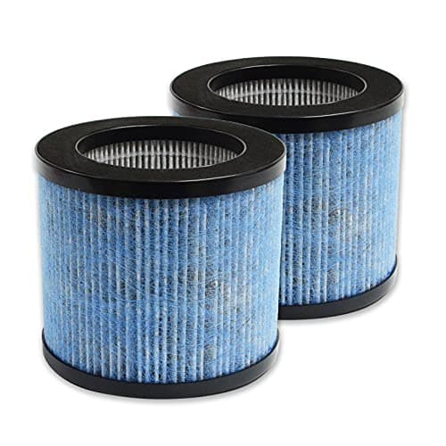 PUREBURG TPAP002 Replacement Filter Compatible with TOPPIN Comfy Air C1 Air Purifier,2-Pack H13 HEPA Activated Carbon 2-in-1 4-Stage Filtration