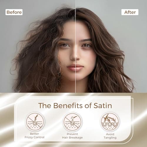 Pure Bedding Satin Pillowcase 2 Pack - Queen Size (20"x30", Gold) - Silky Pillow Cases for Hair and Skin - Satin Pillow Covers with Envelope Closure - Extra Soft Premium Microfiber 8