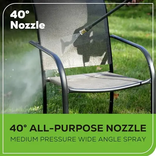 Greenworks Compact Electric Pressure Washer, 1.2 GPM (CSA Certified, Lightweight, 20 FT Tangle-Free Hose, 35 FT Power Cord) Great For Cars, Fences, Patios, Driveways, Decks and Patios 5