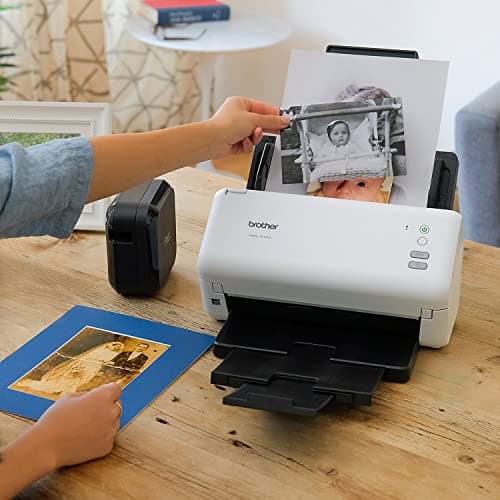 Brother ADS-3100 High-Speed Desktop Scanner | Compact with Scan Speeds of Up to 40ppm, White 6