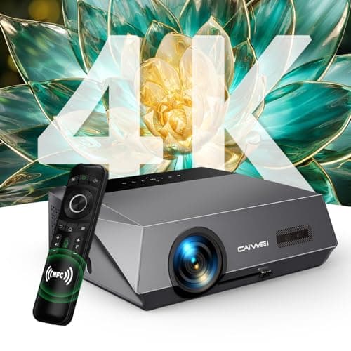 4K Daytime Projector 2300 ANSI Ultra Bright Smart Projector with DSP Sound, Auto Focus, NFC for Easily Casting, Gaming Projector for Daylight Viewing, Bright Room Home theater Outdoor Movie A10Q