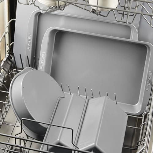 Farberware Insulated Nonstick Bakeware 14-Inch x 16-Inch Jumbo Cookie Sheet, Light Gray 7