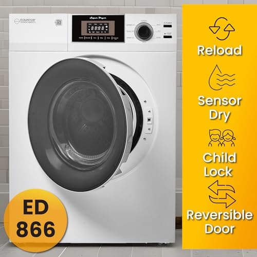 Equator Matching Laundry Set 110V ONE OUTLET 15 Lb Washer 1.62 cu.ft+13Lb Vented Dryer 3.1cu.ft 8