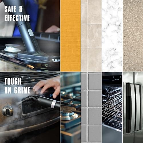 McCulloch MC1275 Heavy-Duty Steam Cleaner, 45 Minute Runtime, 18 Accessories: Mop Head, Brushes, & More - Built for Home, Tile, Grout, Carpet, Furniture, & Personal Car Detailing 5