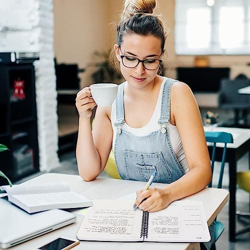 Beautiful Daily Planner And Notebook With Hourly Schedule - Aesthetic Spiral To do List Notepad to Easily Organize Your Tasks And Appointments - Stylish Book And School Or Office Supplies For Women 6