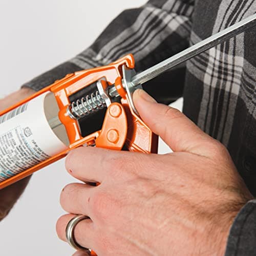 Heavy Duty Caulk Gun for Construction and Home Improvement - Dripless Caulk Gun, Hand Caulking Guns, Caulking Gun, Caulk Gun for Silicone, Gun Caulk, Sealant Gun by Mantium 6