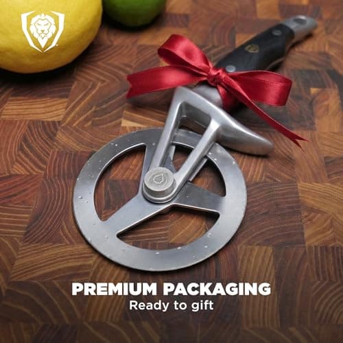 Dalstrong Pizza Cutter Wheel - High-Carbon Heavy-Duty Stainless Steel - G10 Handle - Easy Cleaning Best Pizza Knife Slice - Thumb Guard Protection & Blade Cover - The Orbit Razor Unique Pizza Slicer 7