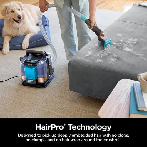 Shark StainStriker HairPro Portable Carpet, Upholstery & Area Rug Cleaner with Pet Mess & Hair Tools, Self-Cleaning, Perfect for Pets & Car Interiors, 4 Cleaning Tools & Pet Solution, Copper, PX251 5