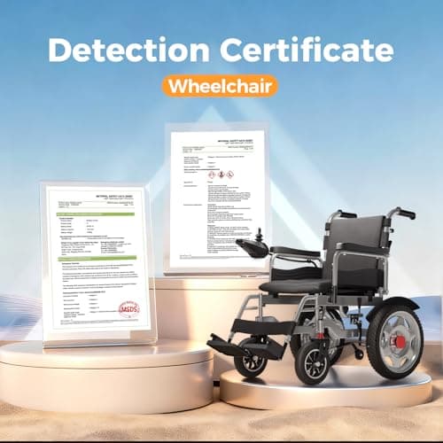 Electric Wheelchair, Electric Wheelchair for Adults, Foldable All Terrain Power Wheelchair, 15 Miles Long Travel Range, 500W Dual Motors, Lightweight Mobility Chair for Seniors - Indoor/Outdoor 6
