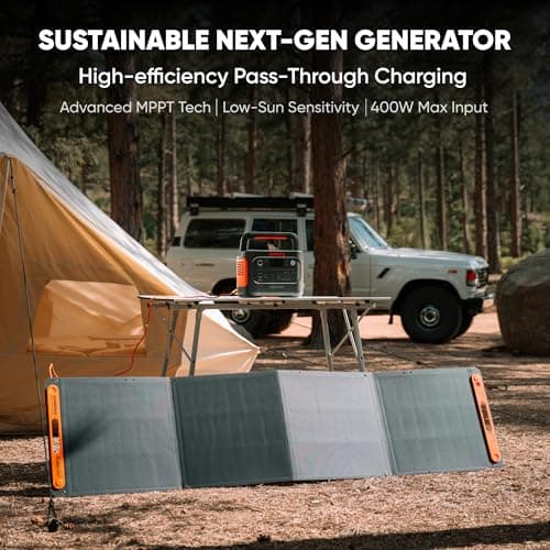 Jackery Explorer 1000 v2 Portable Power Station,1070Wh LiFePO4 Battery,1500W AC/100W USB-C Output, 1 Hr Fast Charge, Solar Generator for Camping,Emergency, RV, Off-Grid Living(Solar Panel Optional) 7