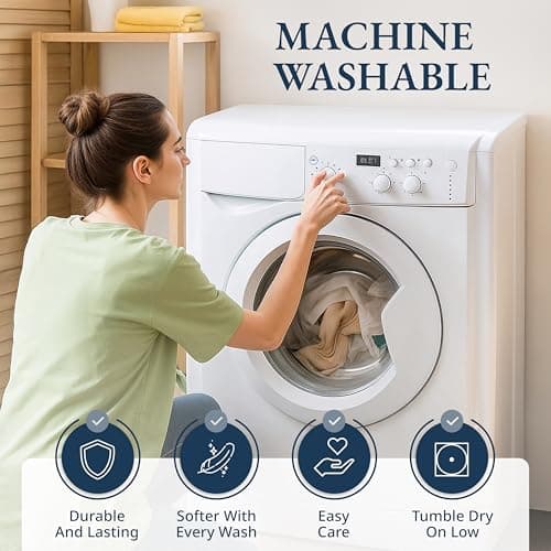 Lane Linen 100% Organic Cotton Queen Size Fitted Sheet Only (60"x80") - Super Soft 100% Cotton Queen Fitted Sheet - Lightweight & Durable Cotton Bed Sheet - White 7