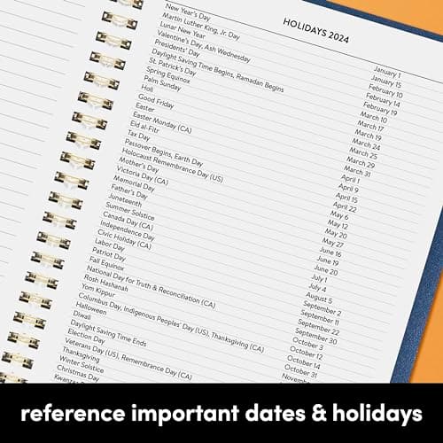 PAPERAGE 17 Month Academic Planner 2024-2025, Weekly & Monthly Spreads, August 2024 - December 2025, Large (9 in x 11 in), Lavender 8