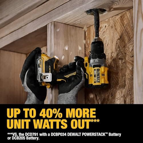 DEWALT 20V MAX XR Cordless Drill/Driver Kit, Brushless, Compact, with 2 Batteries and Charger (DCD800D2) 6