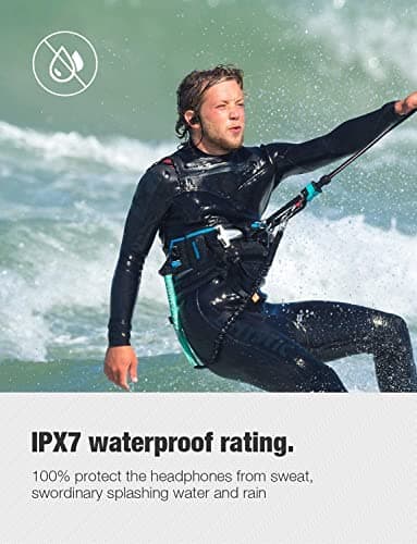 Otium Bluetooth Earbuds Wireless Headphones Bluetooth Headphones, Sports Earbuds, IPX7 Waterproof Stereo Earphones for Gym Running 15 Hours Playtime Sound Isolation Headsets,Black 6