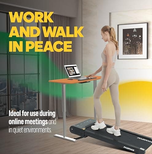 PadPace Walking Pad Treadmill with Auto Incline, 12% Incline Premium Desk Treadmill with 8 Levels, 5 MPH Max, 300 LBS Weight Capacity Compact Walking Pad for Home/Office. 3 Year Promise 7