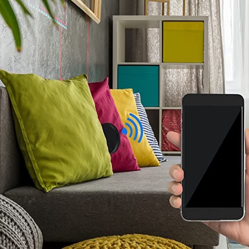 Konohan 5 Packs Smart Tracker Tag Item Finder Portable GPS Tracking Mobile Tracking Anti Loss Smart Device Key Finder Locator with Sound for Bags Wallets Backpacks Pets Keys Luggage(Classic) 6