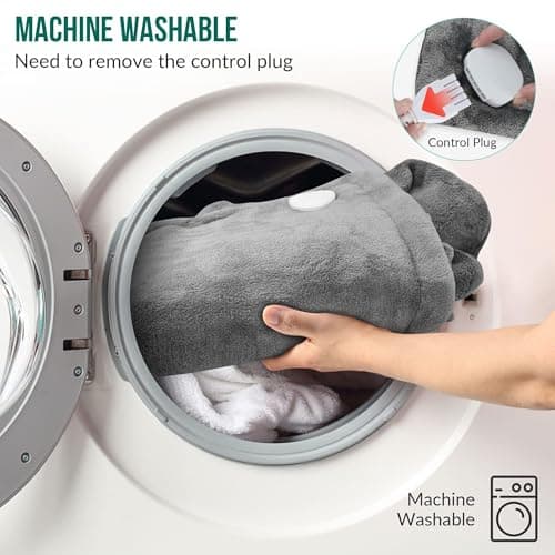 Snailax Heating Pad for Neck and Shoulders and Back, Large Heating Pad for Neck and Shoulders, Electric Heated Wrap, 6 Heat Settings & Auto Shut Off, Washable,Gifts 7