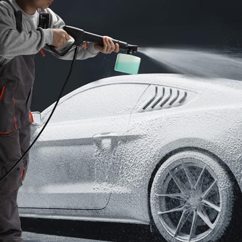 VEVOR Electric Pressure Washer, 2150-PSI 1.85-GPM, Foam Cannon High-Pressure with 5 Different Nozzle, 20ft Hose/35ft Cord Lightweight Washer, Portable Cleans Cars/Fences/Patios/Furniture/Floor/Window 8