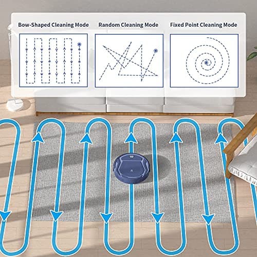 OKP Robot Vacuum Cleaner with Wi-Fi/APP/Alexa Control, Self Recharging, Brushless Design, Quiet Smart Robotic Vacuum Cleaner for Home Hard Floor, Carpet, Pet Hair Clean 6