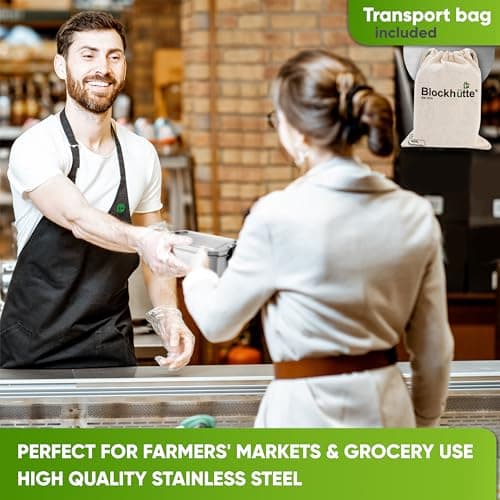 Blockhütte Stainless Steel Lunch Box I 27oz I with free sealing I Bento Box 3 Compartments, Leak-Proof Food Containers, Metal Lunchbox for Travel & Work, Eco-Friendly Meal Storage Solution 6