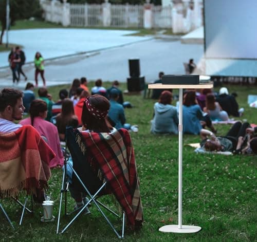 tonchean Adjustable Laptop Standing Desk 18.5"-47.2", Portable Floor Podium Stand & Laptop Floor Stand for Bedside, Small Standing Desk for Home Office, Tall Side Table for Small Spaces 7