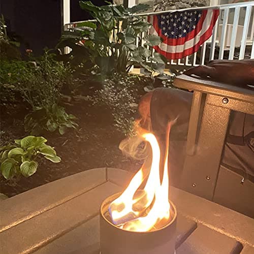 City Bonfires Portable Fire Pit - Mini Fire Pit, Table Top Firepit, No Wood, No Embers, 3-5 Hours of Burn Time - Food Safe for Smores - Lightweight, Emergency Heat, Camping Stove (2-Pack) 9