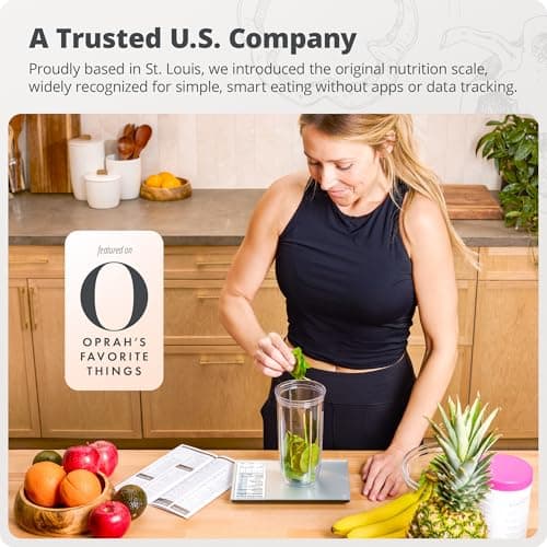 Greater Goods Food Scale with Nutrition Calculator, Non Connected Calorie Scale for Meal Prep, Weight Loss, 2000 Pre-Loaded Food Codes, Compact Kitchen Scale, Battery Operated, 11lb Capacity, Silver 7