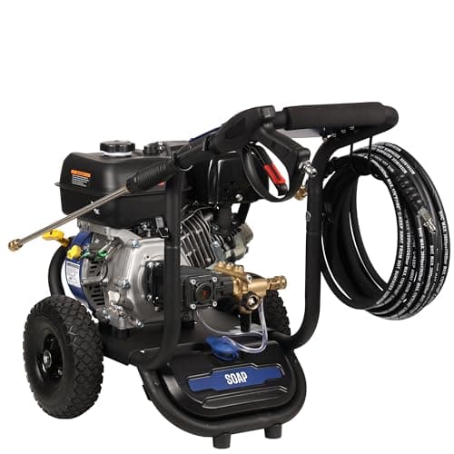 Westinghouse WPX3800 Gas Pressure Washer, 3800 PSI and 3.6 Max GPM, Onboard Soap Tank, Spray Gun and Wand, 5 Nozzle Set, for Cars/Fences/Driveways/Homes/Patios/Furniture, Black 9