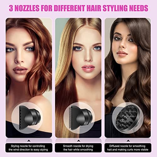 Ionic Hair Dryer, Professional Blow Dryer, Negative Ion Technology Hair Drying for Woman Men Kids Christmas Gifts 5