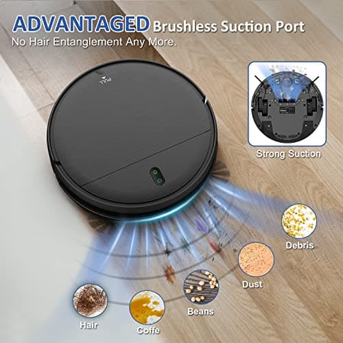 Robot Vacuum and Mop Combo, WiFi/App/Alexa, Robotic Vacuum Cleaner with Schedule, 2 in 1 Mopping Robot Vacuum with Watertank and Dustbin, Self-Charging, Slim, Ideal for Hard Floor, Pet Hair, Carpet 6