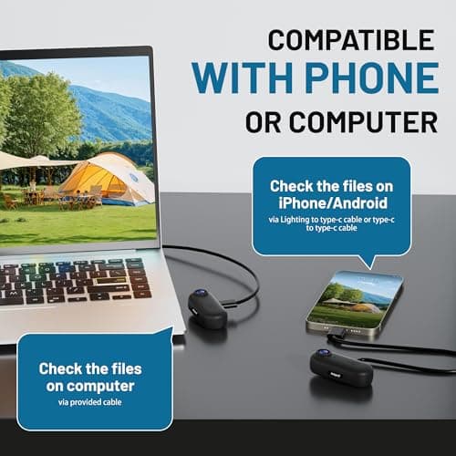 4K Mini WiFi Action Camera 128GB Thumb POV Portable Body Cam Wearable Video Recorder with IPX7 Waterproof Underwater Camcorder, Helmet Mount, Magnetic Sport DV for Bike Cycling, Pet, Vlogging(Black) 7